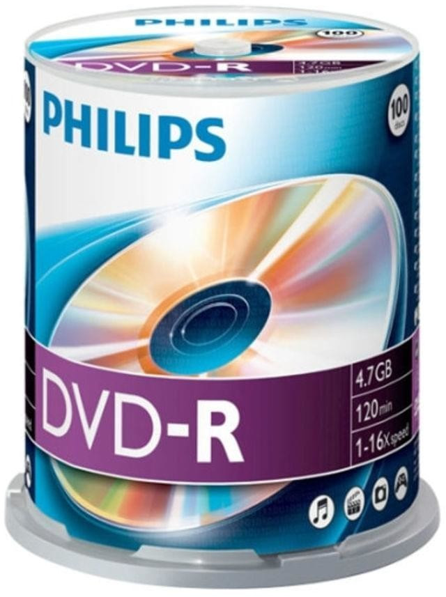 Photos - Other for Computer Philips DVD-R 4,7GB 120min 16x 100pk Spindle 