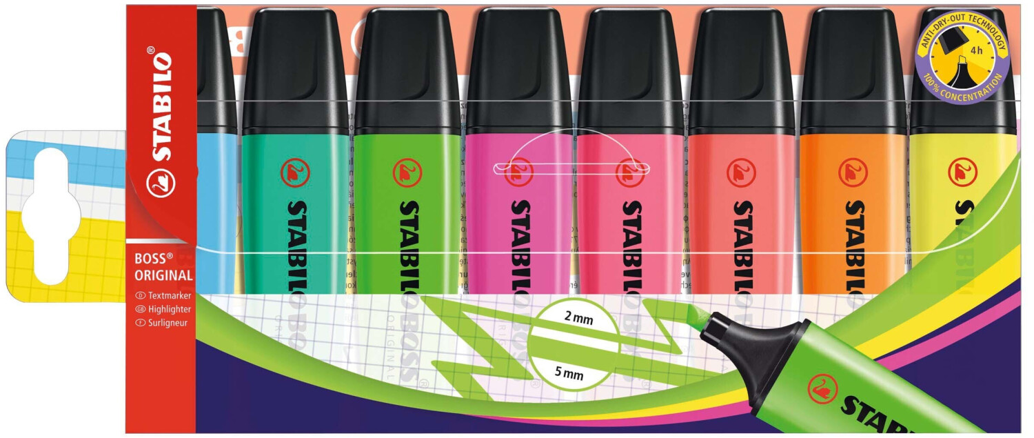 Stabilo Boss Original - Pochette de 8
