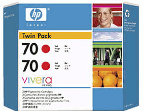 Photos - Ink & Toner Cartridge HP No. 70  Red 2Pack (CB347A)