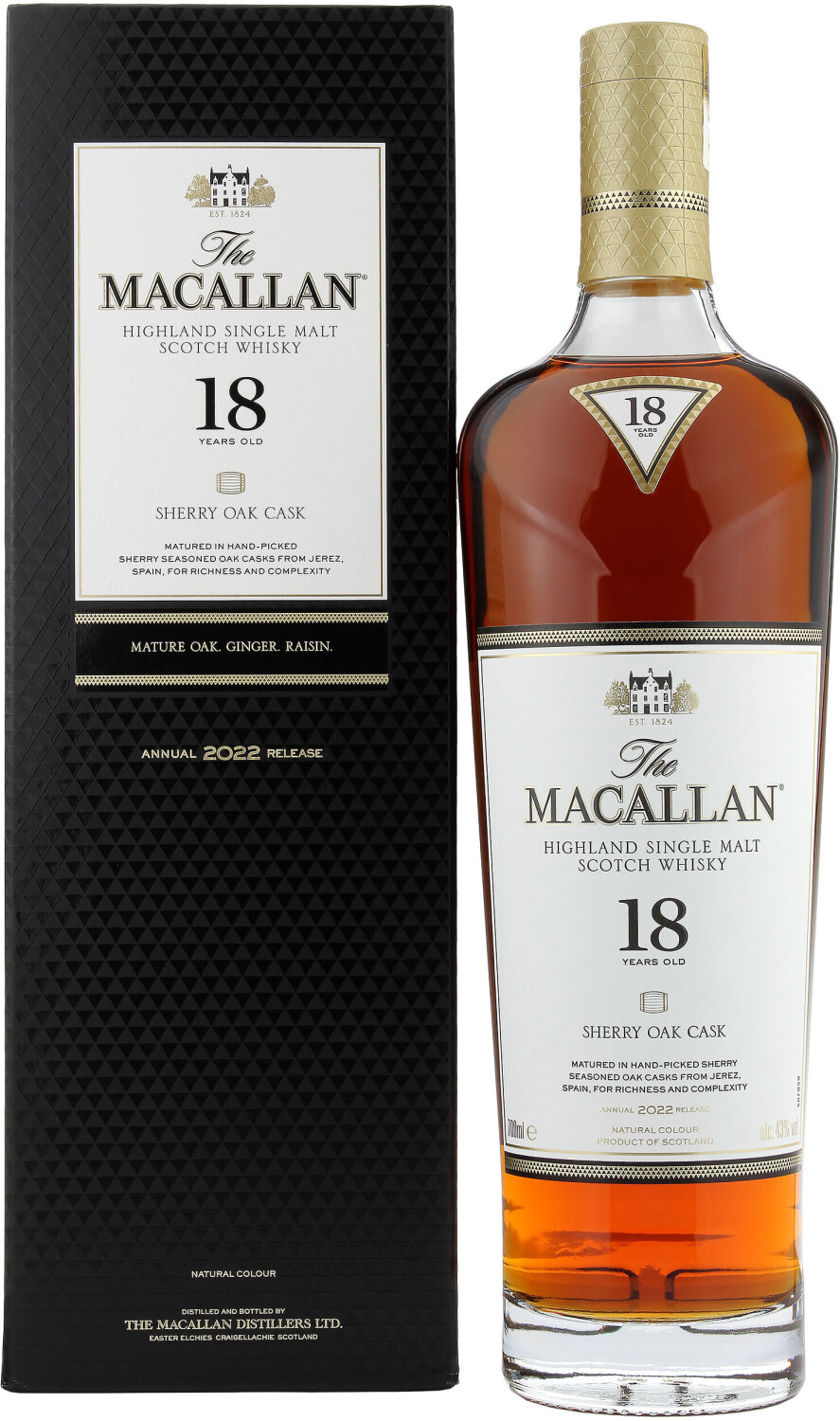 The Macallan Sherry Oak Cask 18 ans 0,7 L 43 %