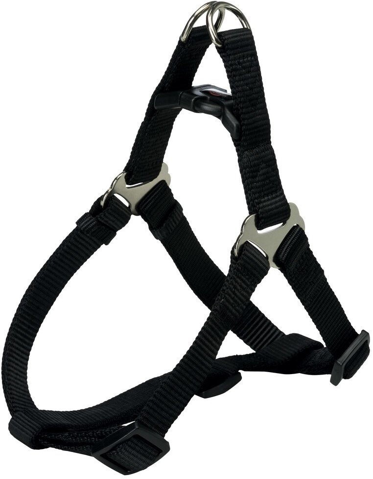 Photos - Collar / Harnesses Trixie Premium One Touch harness L 65-80cm/25mm Black 
