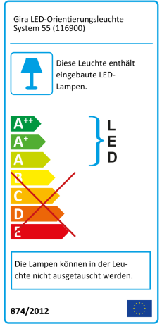 Gira 116900 LED Leuchte RGB System 55 Gira 116900 LED Leuchte RGB System 55
