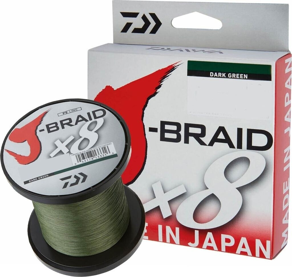 Daiwa j-braid x8 dark green