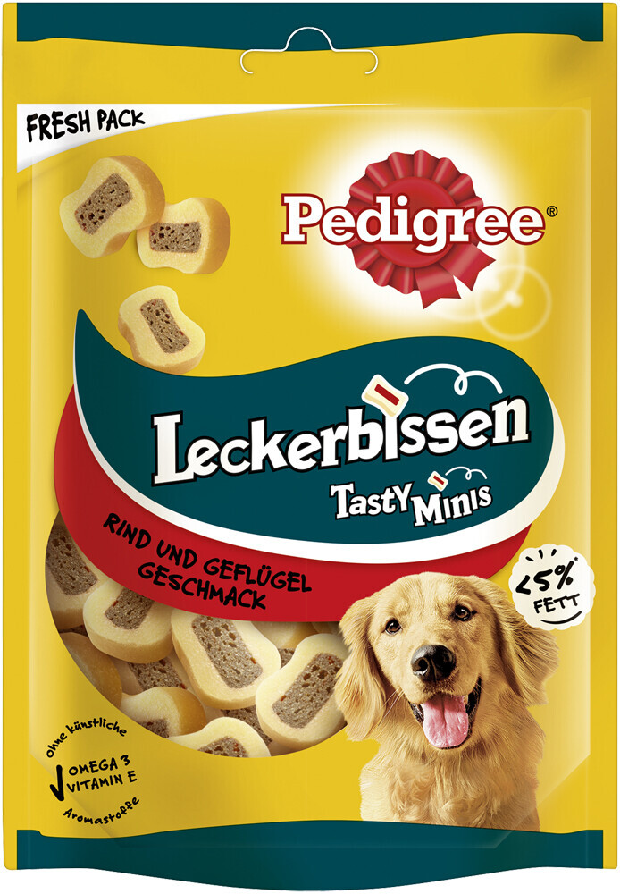 Pedigree Tidbits Chewable Slices Fresh Pouch with Beef and Poultry Flavor