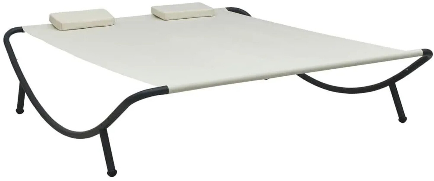 vidaXL Chaise longue double en tissu
