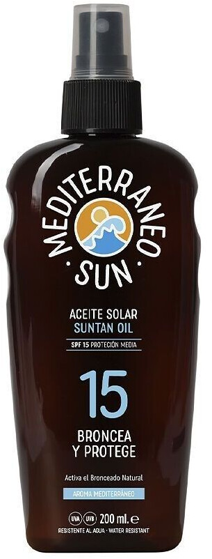 Mediterraneo Sun Coconut suntan huile dark tanning Spf15