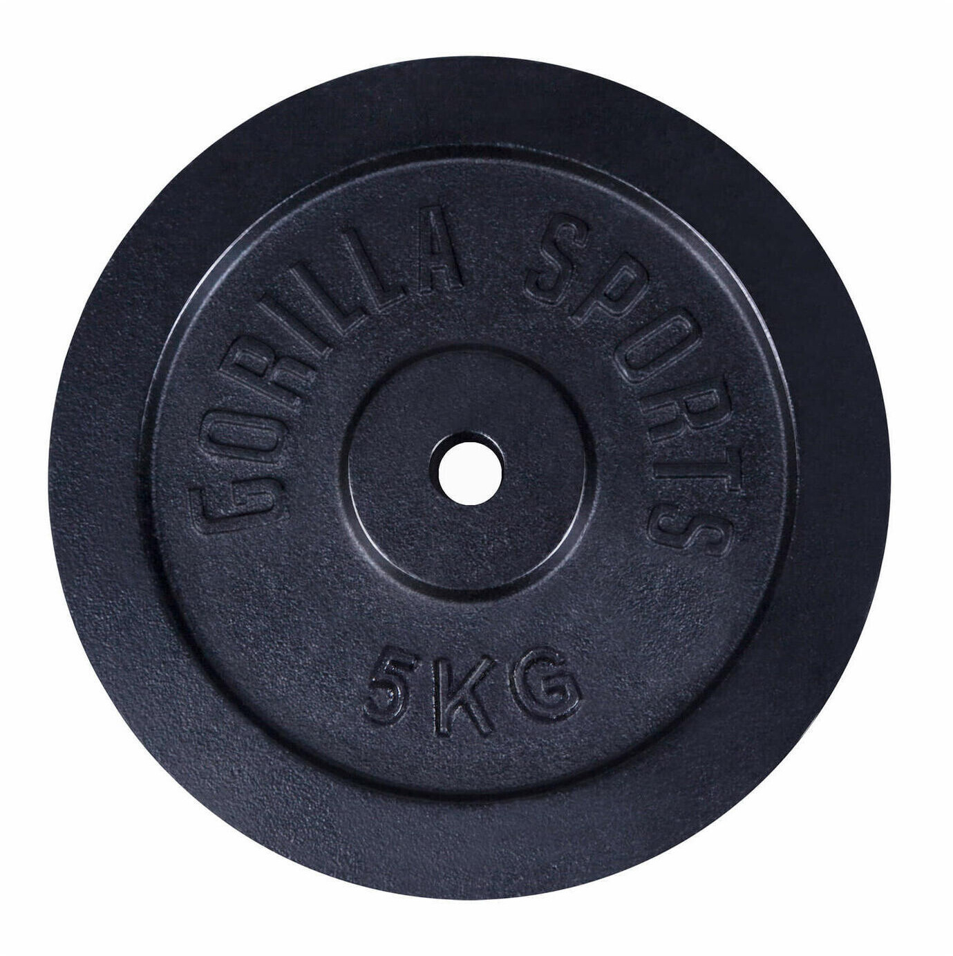 Gorilla Sports Weight Plates cast iron 30 mm black