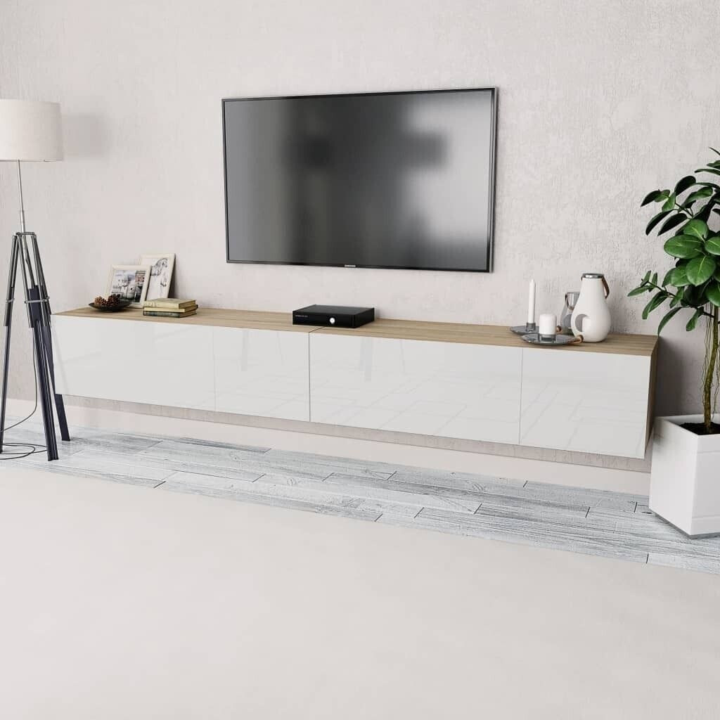 vidaXL Meuble TV 2 pcs aggloméré 120x40x34 cm