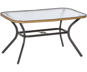 Merxx Ravenna 150x74x85cm natur beige ab 107,70 Ravenna Tisch, rund, Ø 100 cm, Schoko | Merxx
