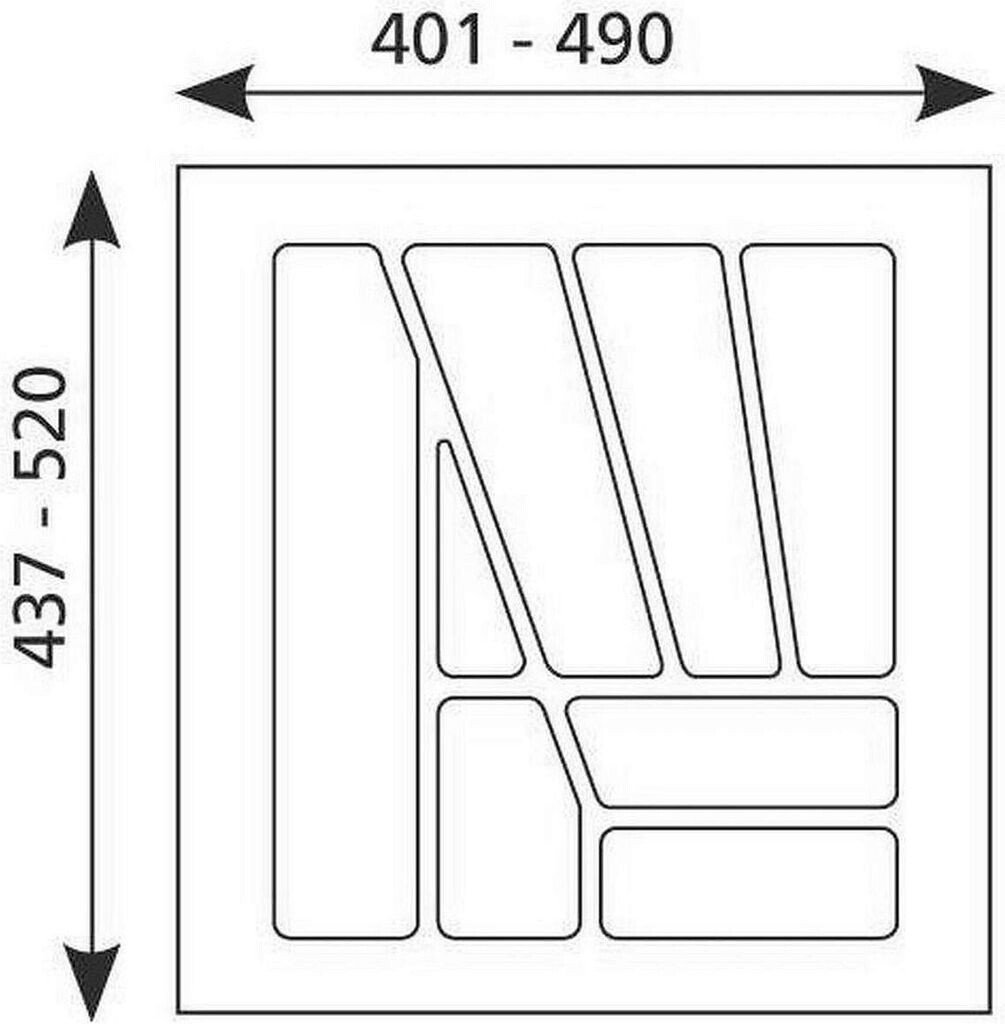 Elco Besteckeinsatz zuschneidbar 50 cm weiß ab 19,45 € | Preisvergleich