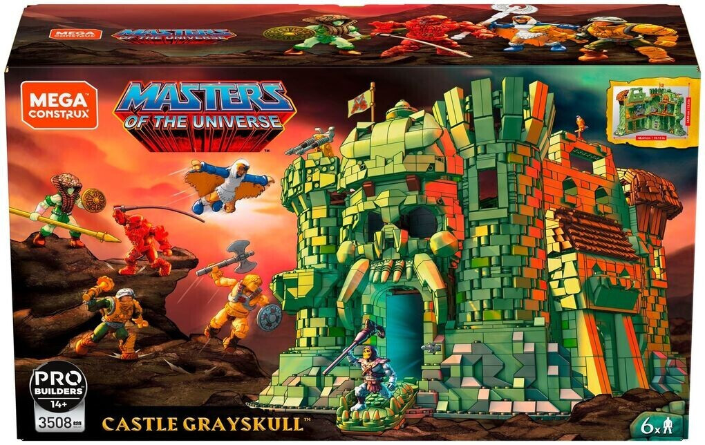 Mega construx les maîtres de l'univers château forteresse de grayskull -  3508 pieces - La Poste