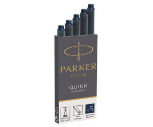 Parker Lot de 5 cartouches longues QUINK – bleu/noire au meilleur