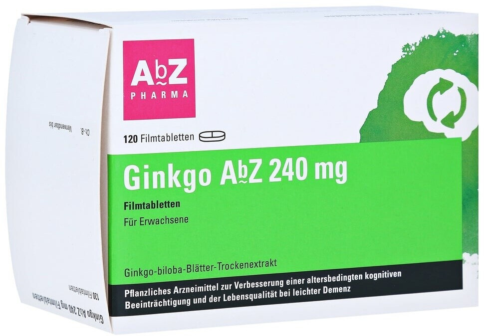 Ginkgo 240mg Filmtabletten (120 Stk.) ab 57,73 € | Preisvergleich bei ...