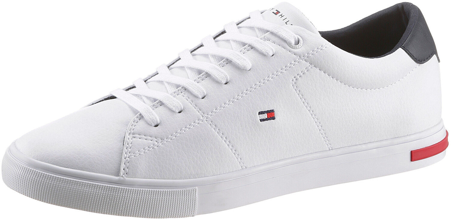 essential contrast trim leather trainers