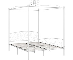vidaXL Himmelbett-Gestell weiß Metall 160x200cm (284472) ab 148,99