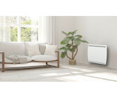 CARRERA Radiateur à inertie Double Coeur Fonte Cisco lcd 1500W, Blanc