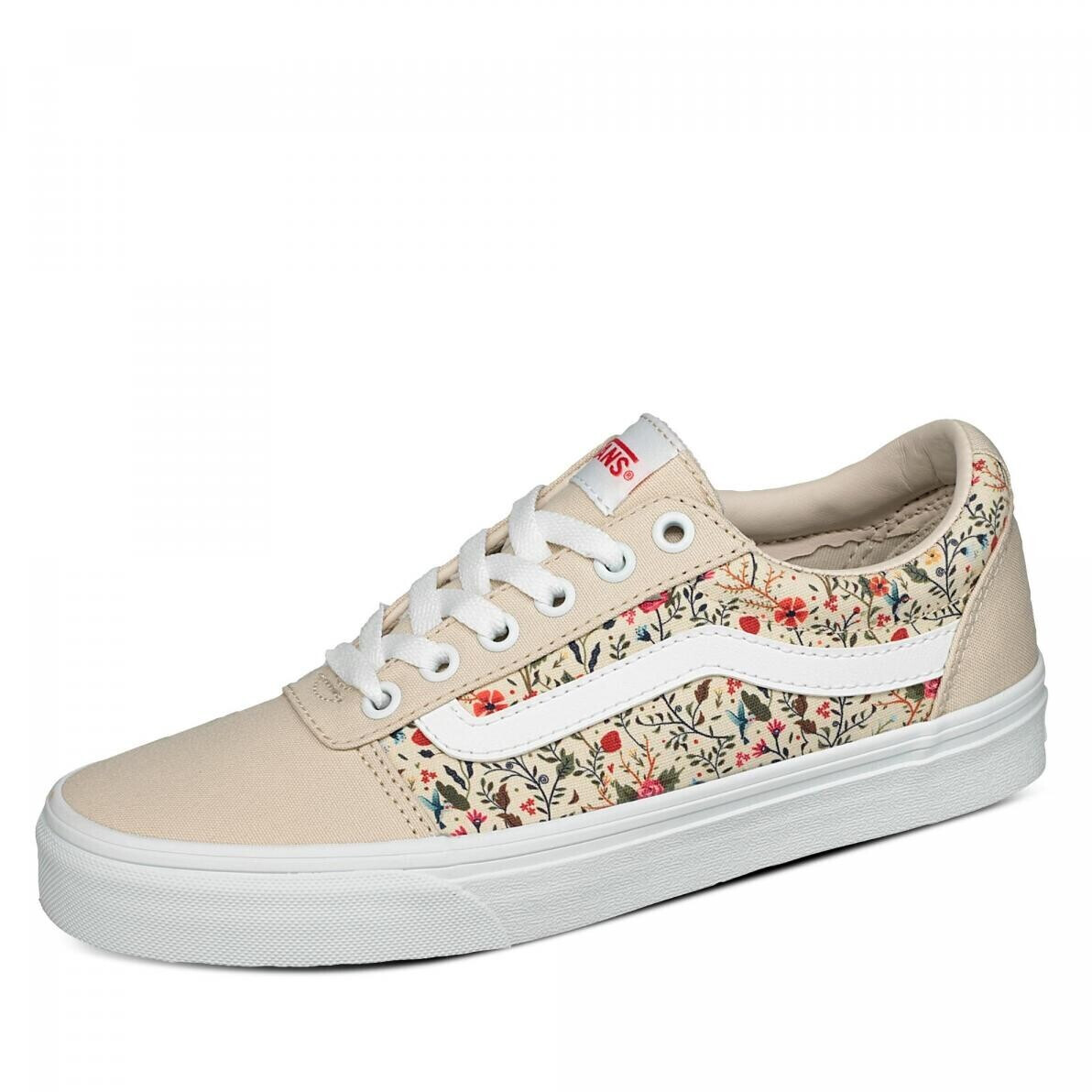 vans ditsy floral turtledove white