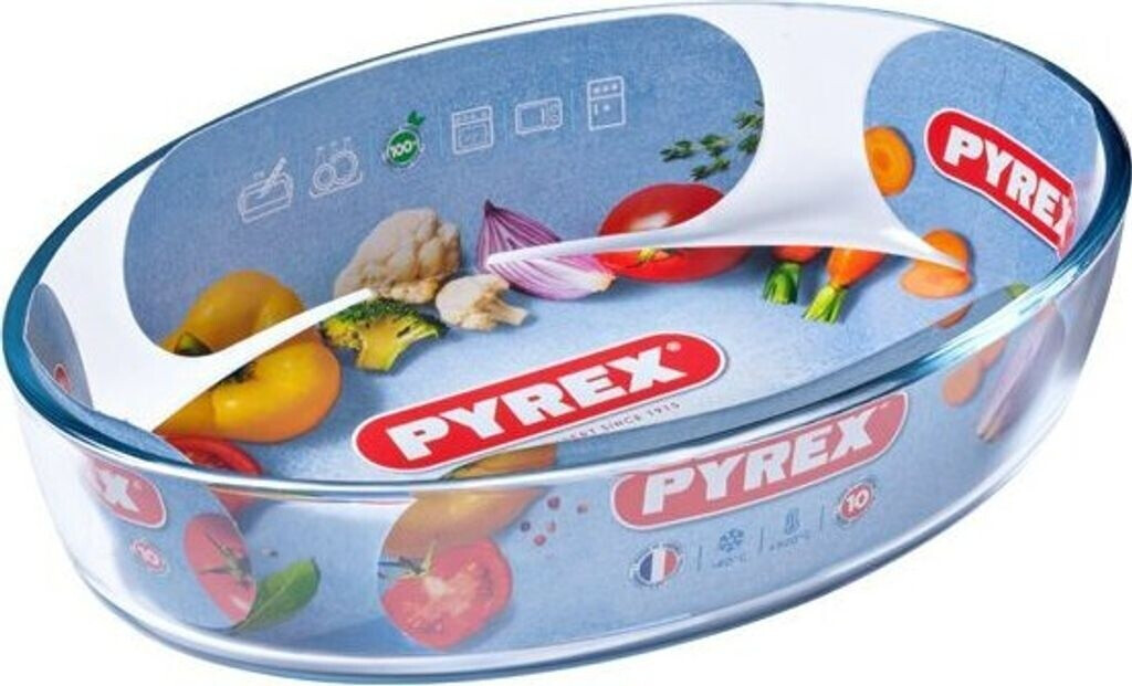 Plat à Four Pyrex Essentials 21x13 Cm - Verre Borosilicate - Four, Micro-ondes, Lave-vaisselle