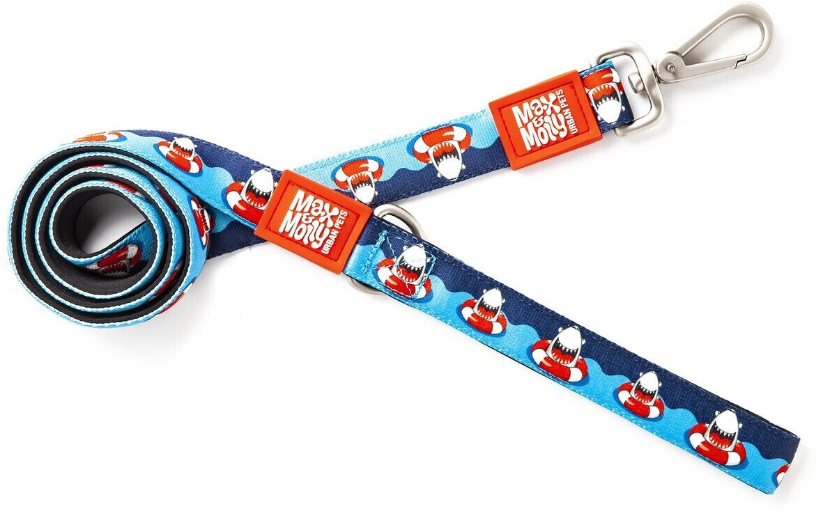 Max & Molly Short Dog Leash Frenzy The Shark