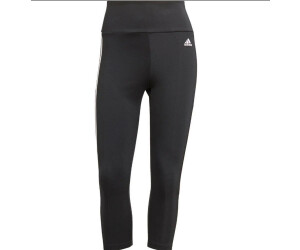 adidas Women's Designed To Move High-Rise 3-Stripes 7/8 Sport Tights -  black/white GL4040