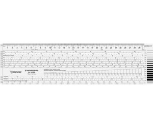 Standardgraph Standardgraph Typometer glasklar 30cm (918280) ab 5