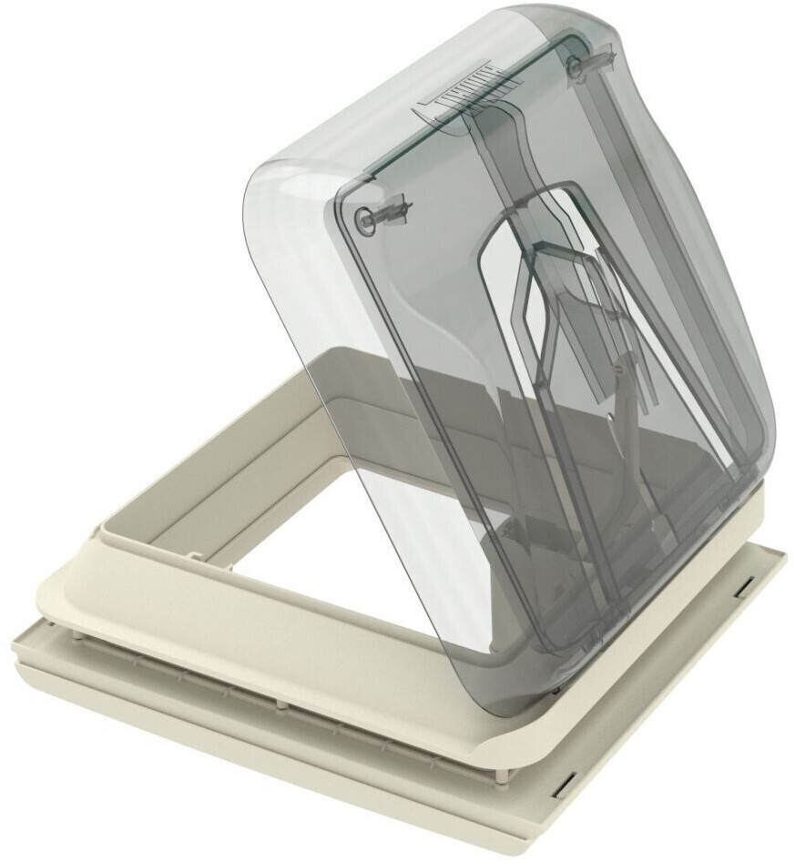 Oblò Vent 28 F Crystal Per Camper - Con Zanzariera, Interno Bianco Neutro, Per Bagno O Van - Foto 2