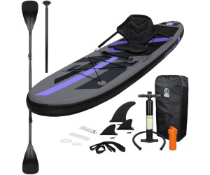 blue 3m Inflatable Stand up paddle all-round board SUP paddlers surfboard set inc paddle air pump backpack and leash for all skill levels kids adult beginners ECD Germany 10ft 