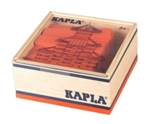 Kapla 9000160 lot de 40 planchettes en bois noir multicolore Kapla