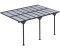 Outsunny Alfresco Outdoor Pergola with Polycarbonate Roof, Grey