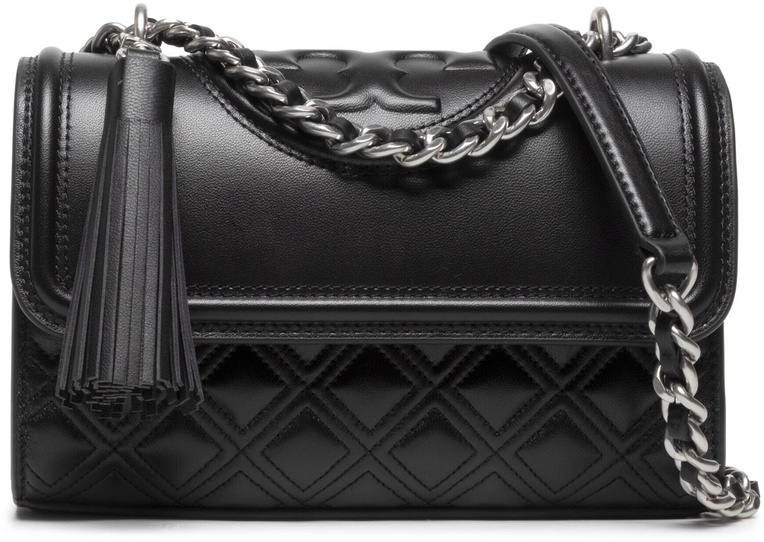 Tory Burch Fleming Small Convertible Shoulder Bag 75576 black/silver ab