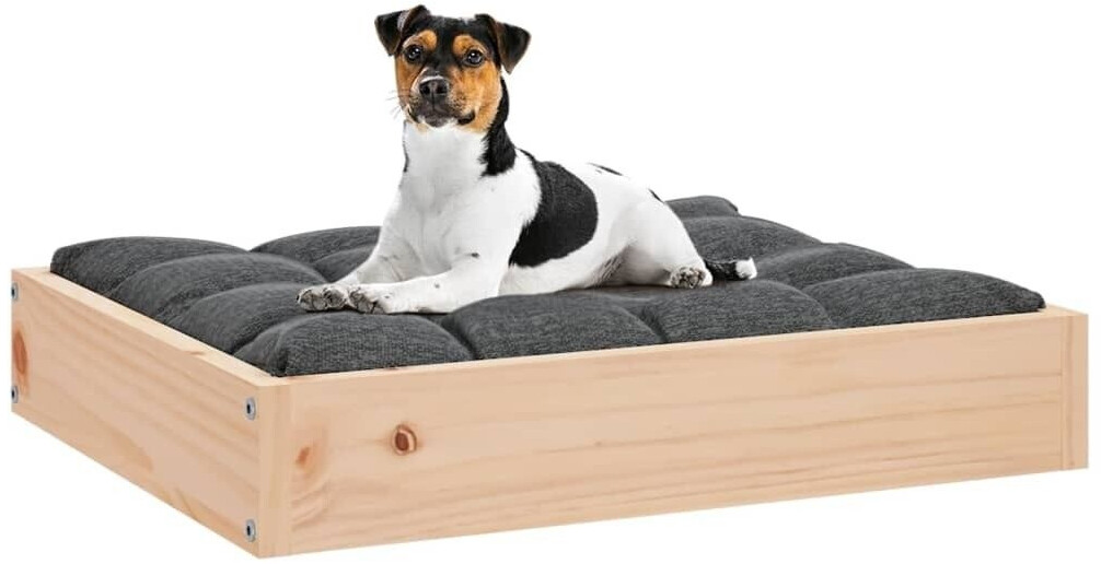 vidaXL Dog Bed without sidewall Solid Wood Pine