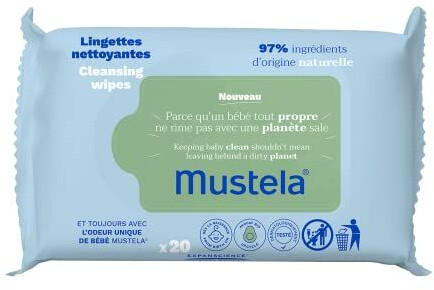 Mustela Lingettes Nettoyantes Bio 60 Pièces
