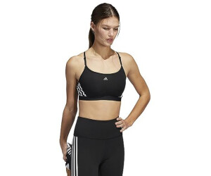 Buy Adidas Aeroreact Training Light-Support 3-Stripes Sports-Bra (HC7862)  black/white from £9.00 (Today) – Best Deals on
