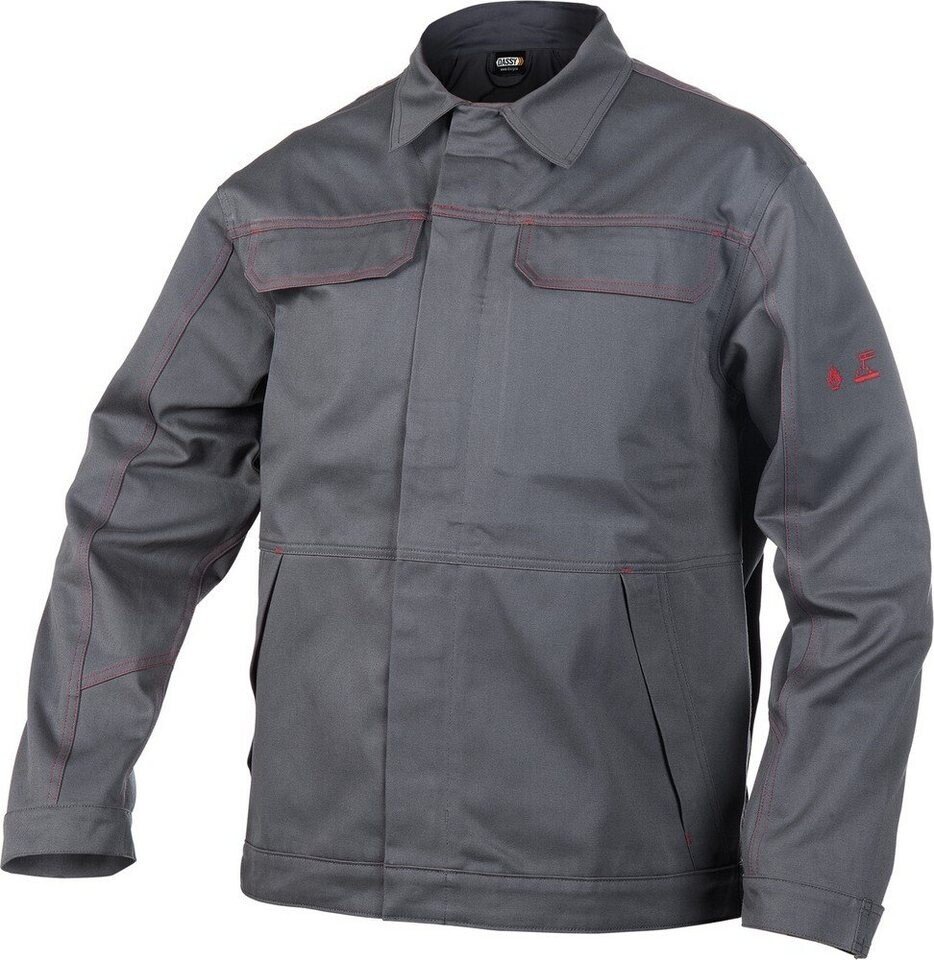 DASSY Montana Flammhemmende Arbeitsjacke – Größe 4XL, Zementgrau Für Sichere Arbeit