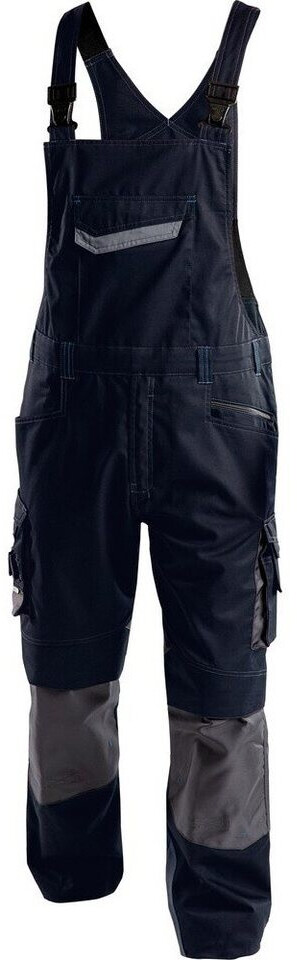 DASSY® VERSAILLES Zweifarbige Arbeitslatzhose Mit Kniepolstertaschen Farbe Zementgrau Schwarz