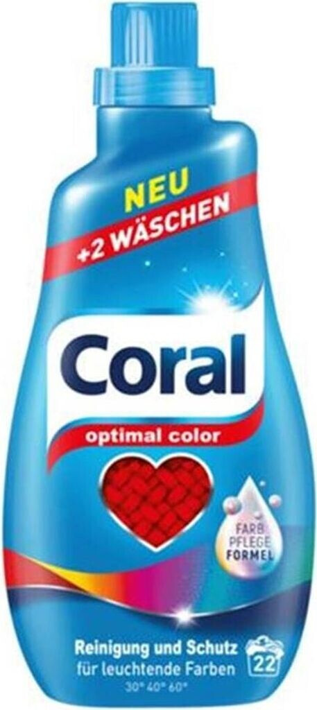 Optimal Color Coral Flüssigwaschmittel Optimal Color 23 WL ab 6,24 € | Preisvergleich ...