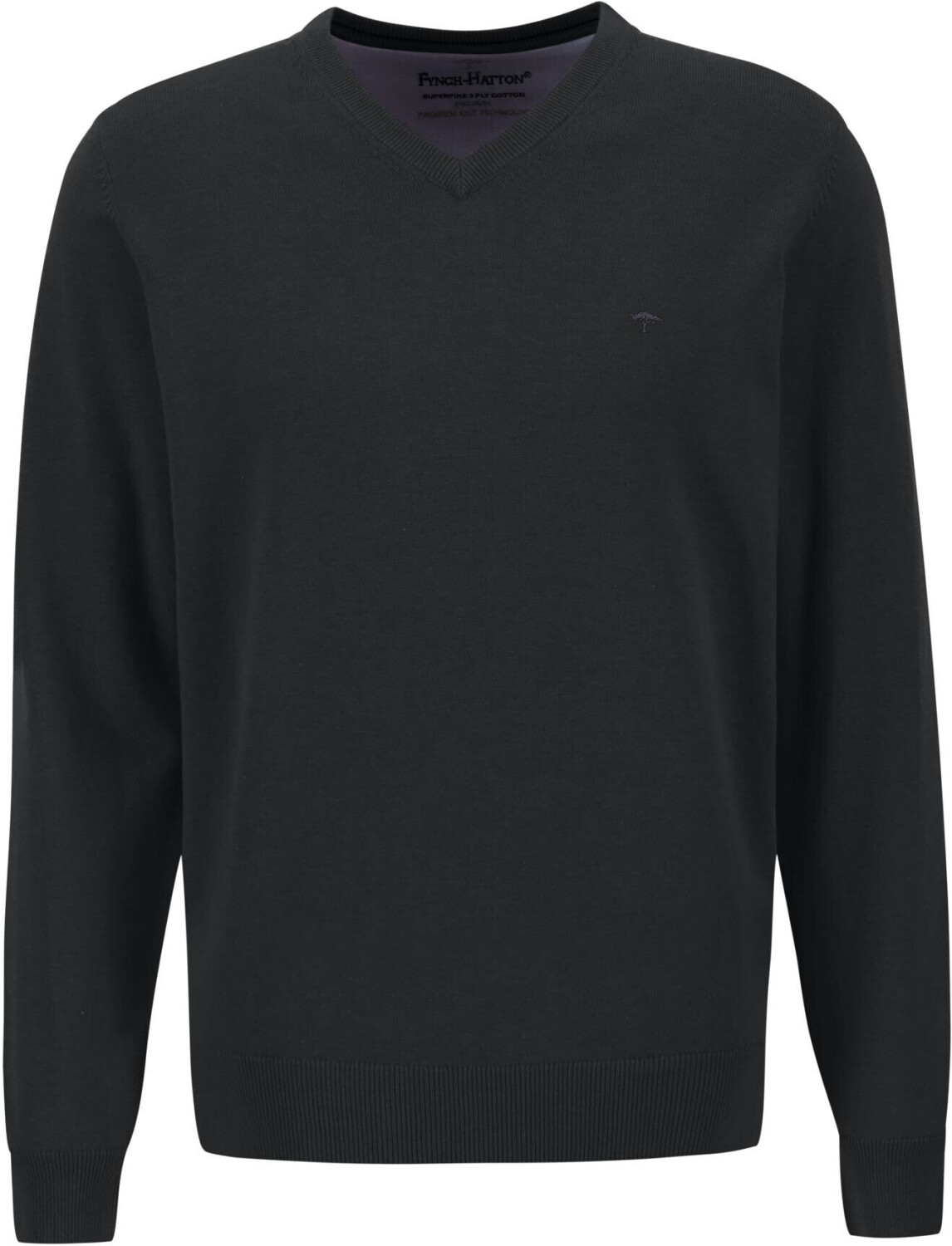 FYNCH-HATTON Pullover Col V Homme - Pull Coton Fin Et Élégant Pour Toutes Occasions