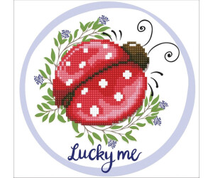 Diamond Dotz Set 'Marienkäfer Lucky Me' | Diamond Painting, Ca. 24x23 Cm | Mit Steinchen, Picker & Anleitung | Für Kinder & Erwachsene