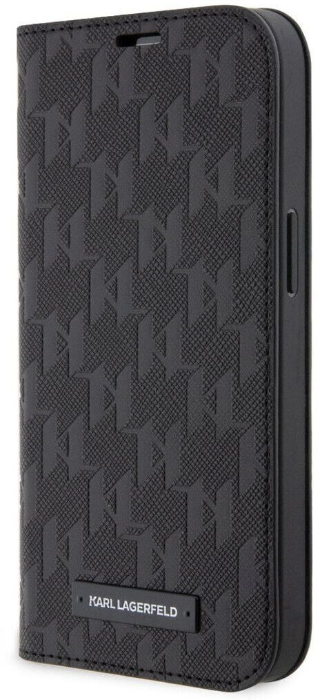 Karl Lagerfeld iPhone 14 Pro Max Book Case Saffiano Monogram Black