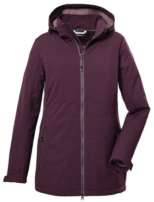 Veste Softshell Fille Killtec - Capuche, Coupe-vent, Déperlant 10.000 Mm, Polaire Doublure - Colourblock, Sans PFAS - 6