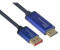 Flexline 4860-SF030B - DP 1.4 suHDMI adapter 2.0 A, 4K@60 Hz, 3 m, blue
