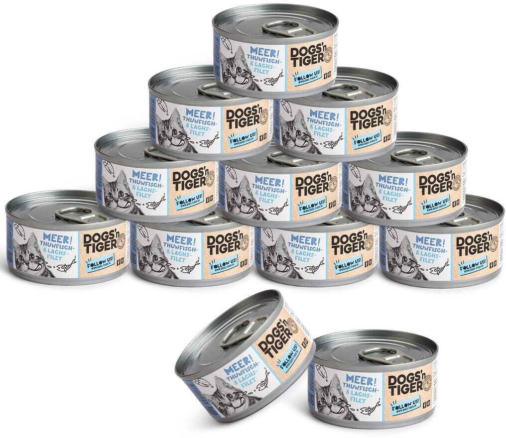 Dogs´n Tiger Sea! wet cat food tuna & salmon
