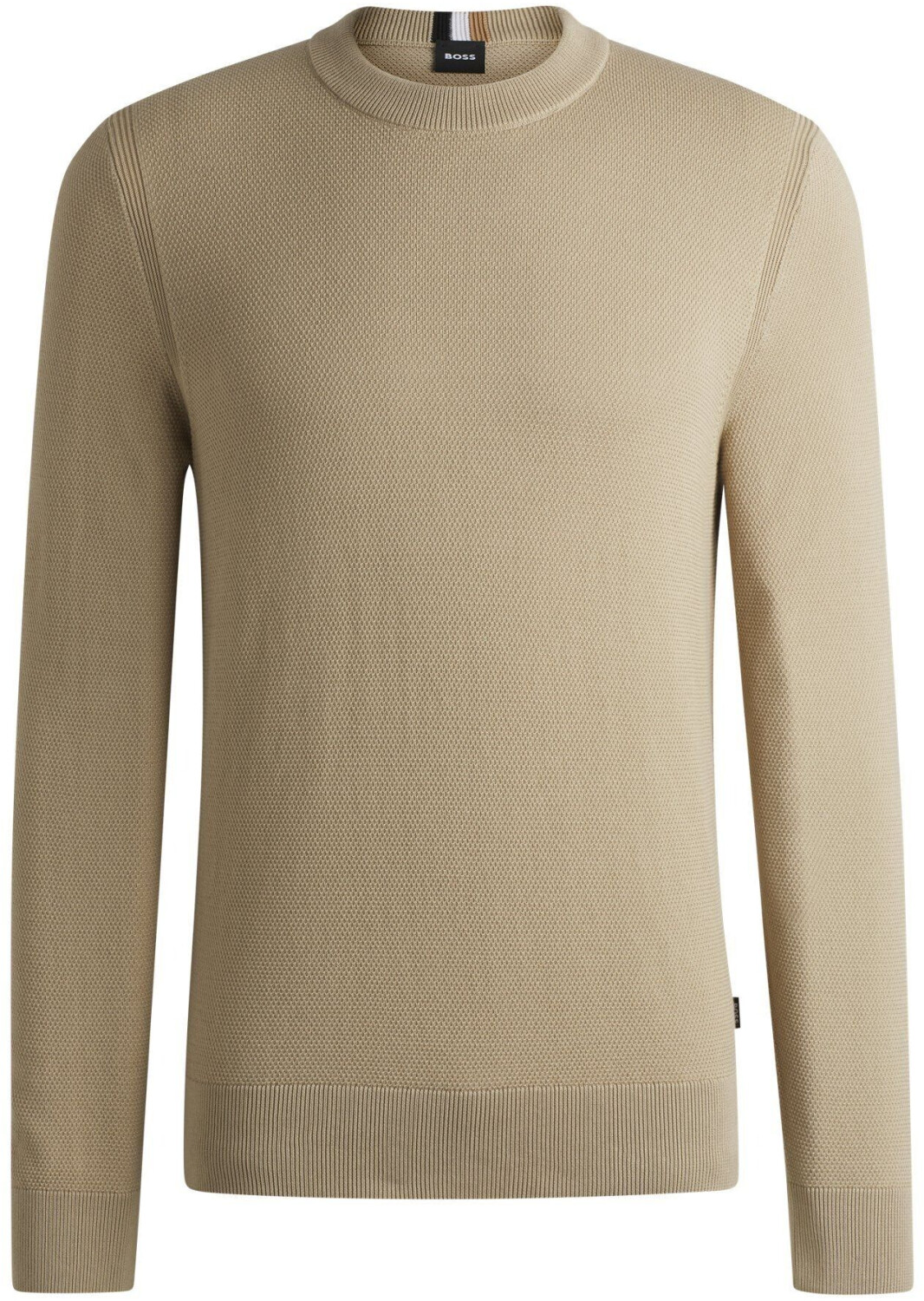 Hugo Boss Finely structured cotton jumper with a round neckline (50506022)