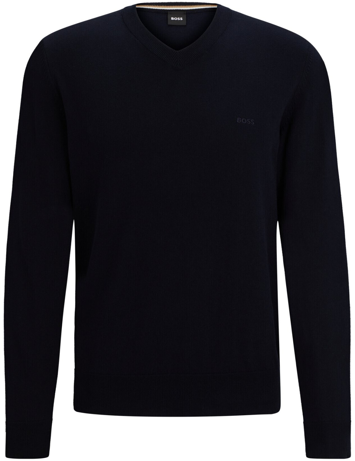 Hugo Boss V-neck cotton jumper with embroidered logo (50506042)