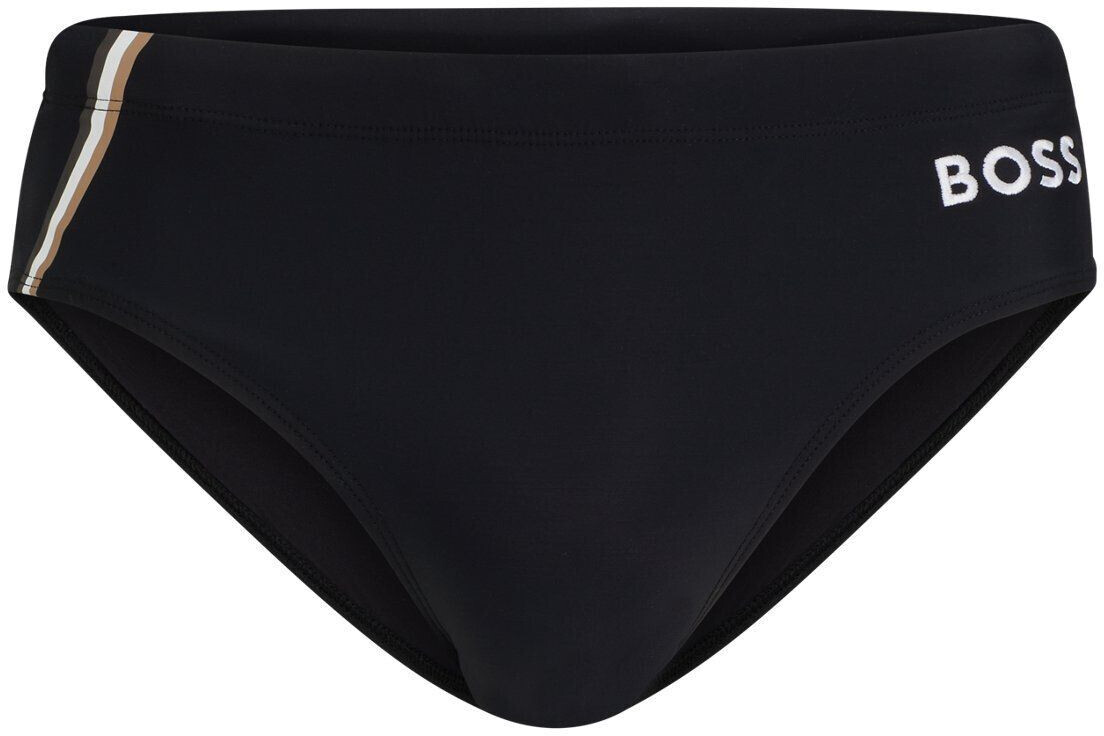 Hugo Boss Jersey swim shorts with signature stripes and logo (50515714)