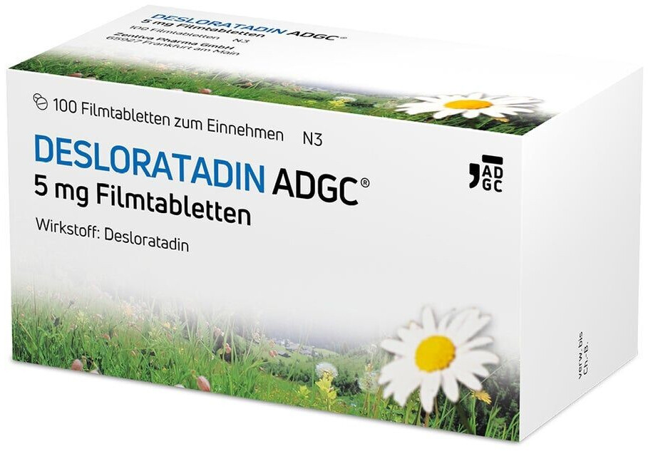 Desloratadin ADGC 5mg Filmtabletten (100 Stk.) ab 13,90 ...