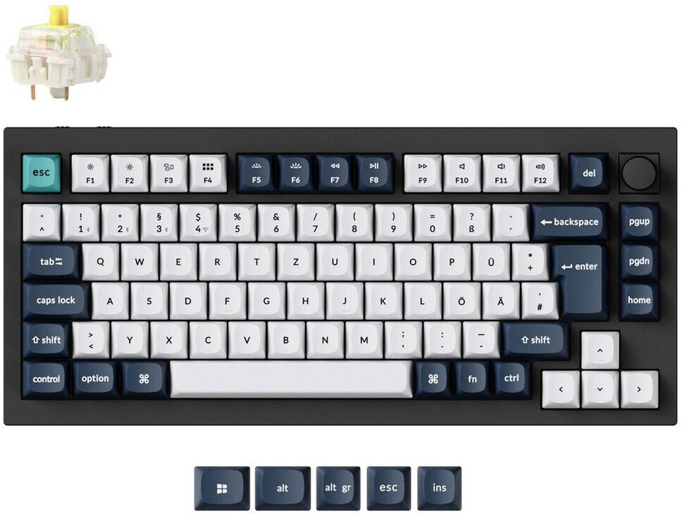 Keychron Q1 Max Carbon Black (DE) (Gateron Jupiter Banana) ab 249 