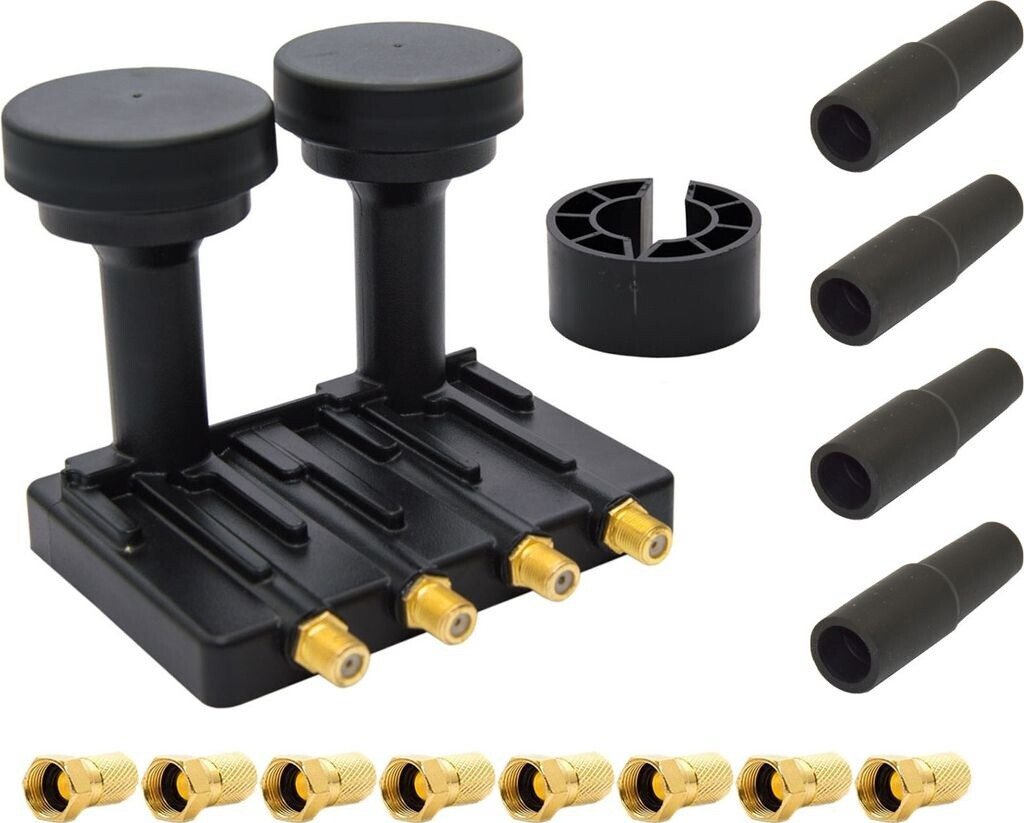 LNB Monoblock Quad Megasat Diavolo - 0.1 DB - 40mm - Pour 4 Utilisateurs - Compatible Astra/Hotbird