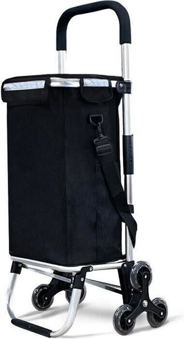 Vounot Foldable Shopping Trolley black