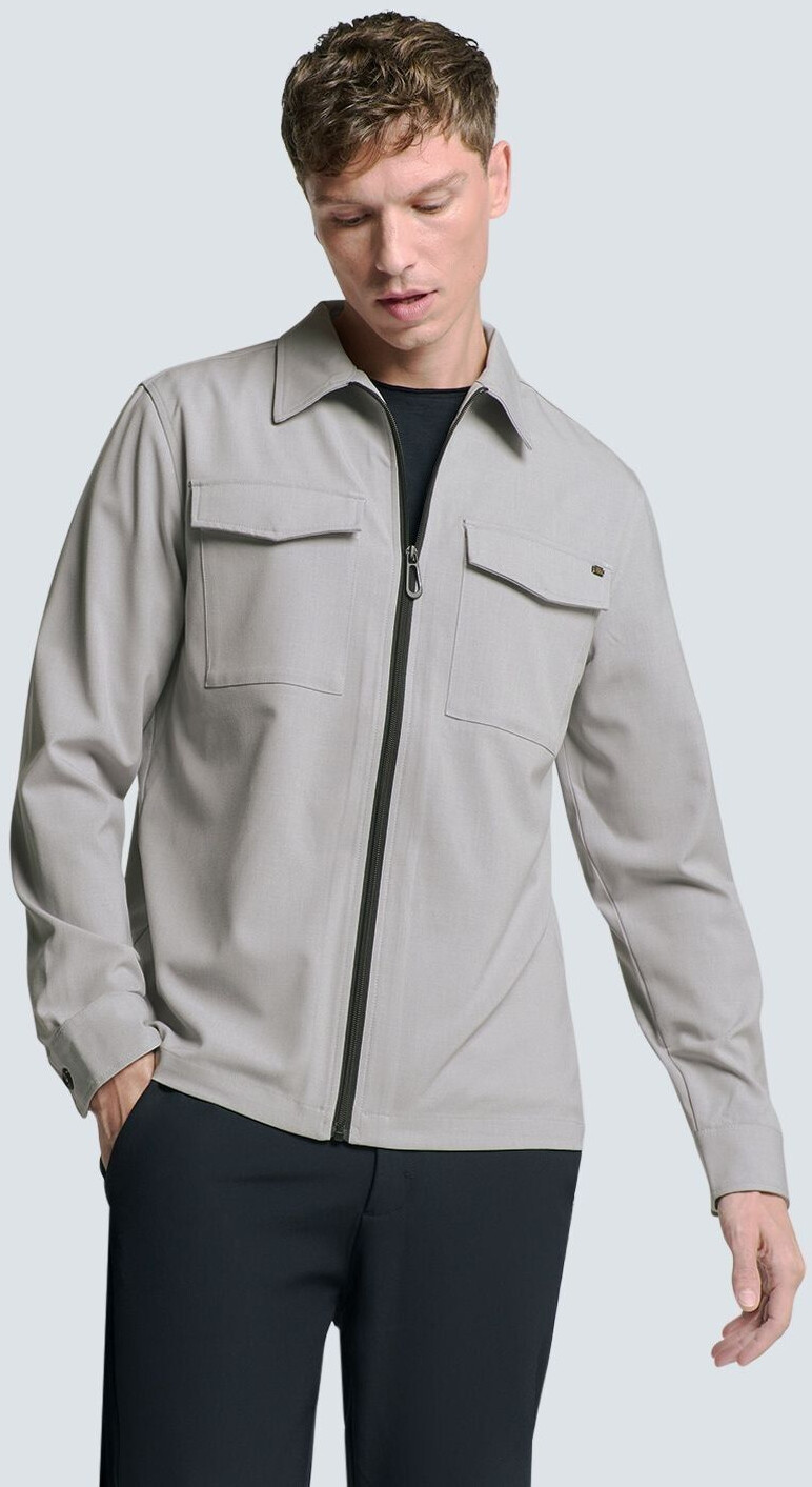 NO EXCESS / Herren-Shirt / Overshirt Button Closure Melange